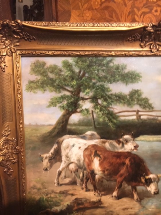 HENRY SCHOUTEN 1864-1927 Offered a particularly beautiful oil painting on canvas made by the Belgian painter henry schouten 1864-1927 signed ...