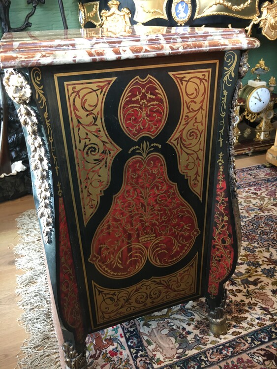 Size H 75 cm W 62 cm D 42 cm/4 drawers,Marble top