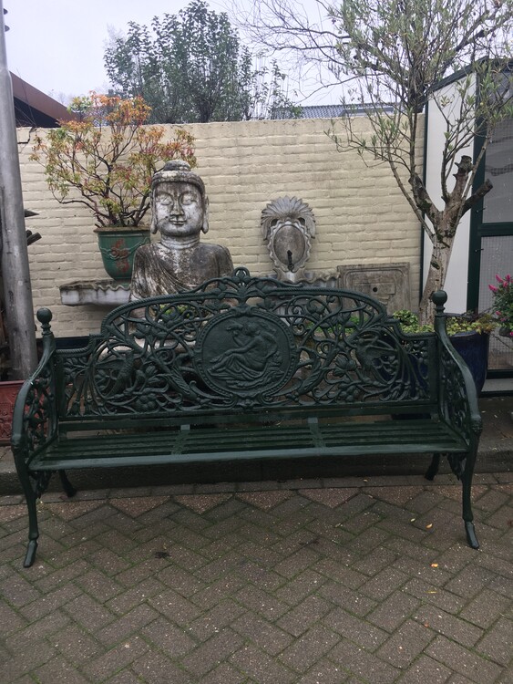 Garden iron benches